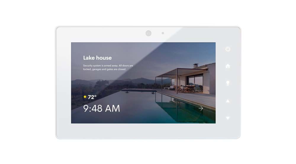 ccrestron touch panel white product photo